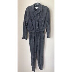 Vintage Havana Size Small Charcoal Gray Star Print Long Sleeve jumpsuit - NWT
